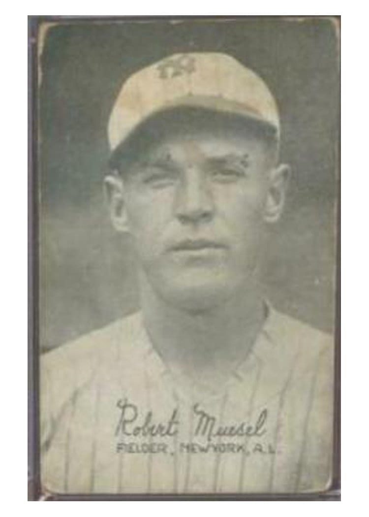 1922 Exhibits Robert Muesel Meusel card