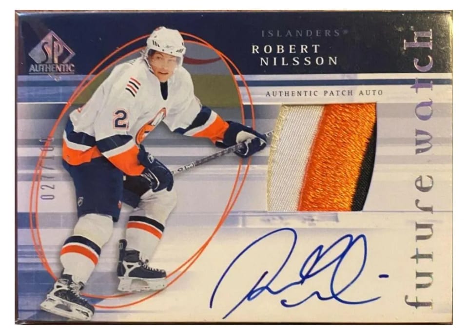 2005 SP Authentic Robert Nilsson #168 card