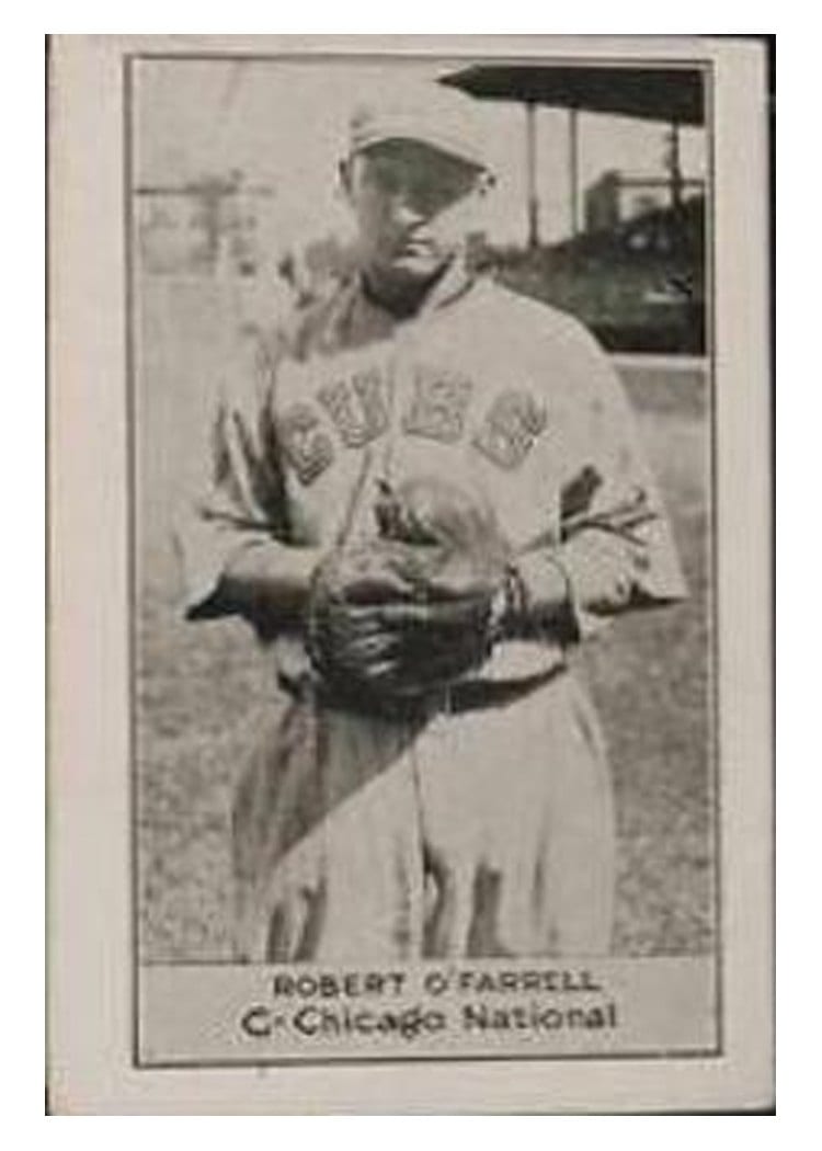1921 E220 National Caramel Robert O'Farrell card