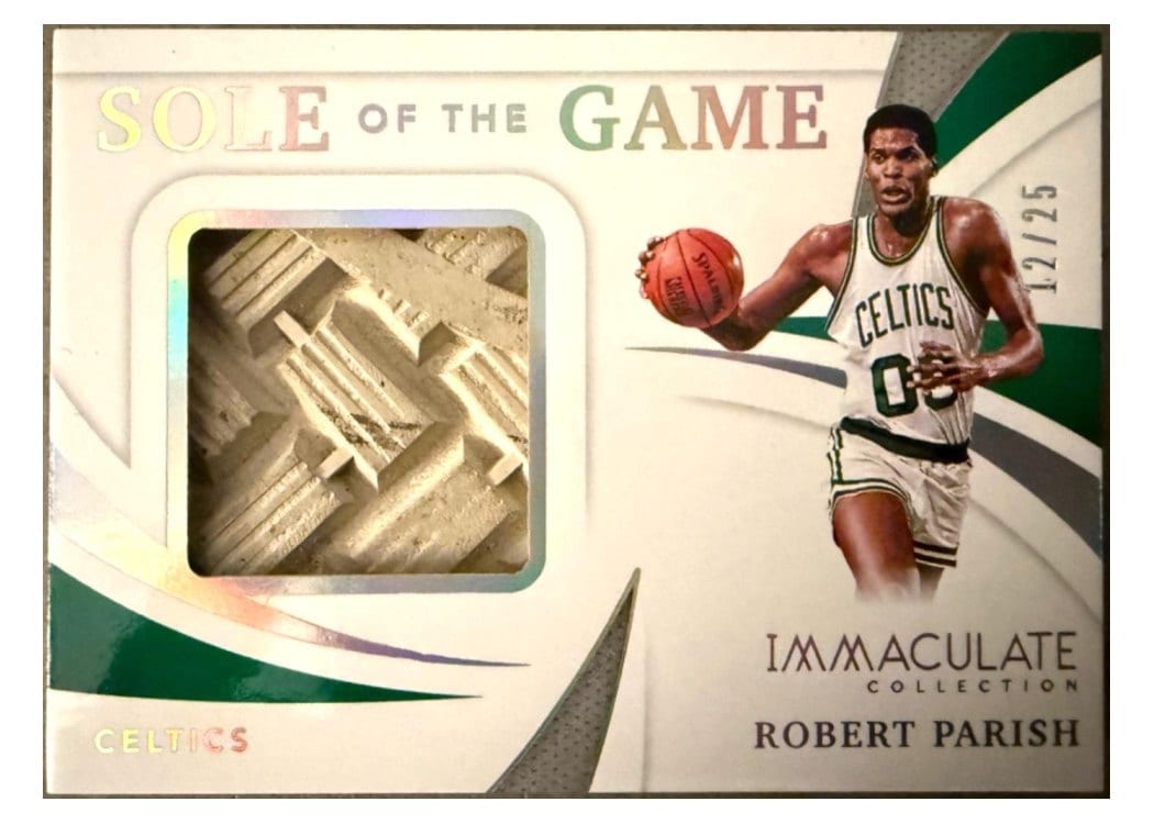 2021-22 Panini Immaculate Collection Sole of the Game Robert Parish #SG-RPS card