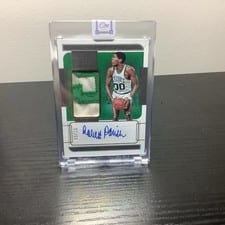 2021-22 Panini One and One Jersey Autographs Robert Parish #JA-RPS card
