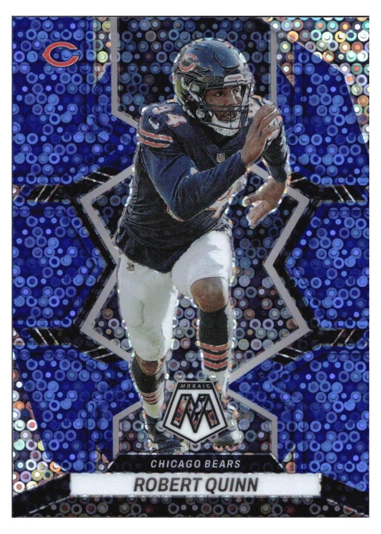 2022 Panini Mosaic Base Set Robert Quinn No Huddle Blue #36 card