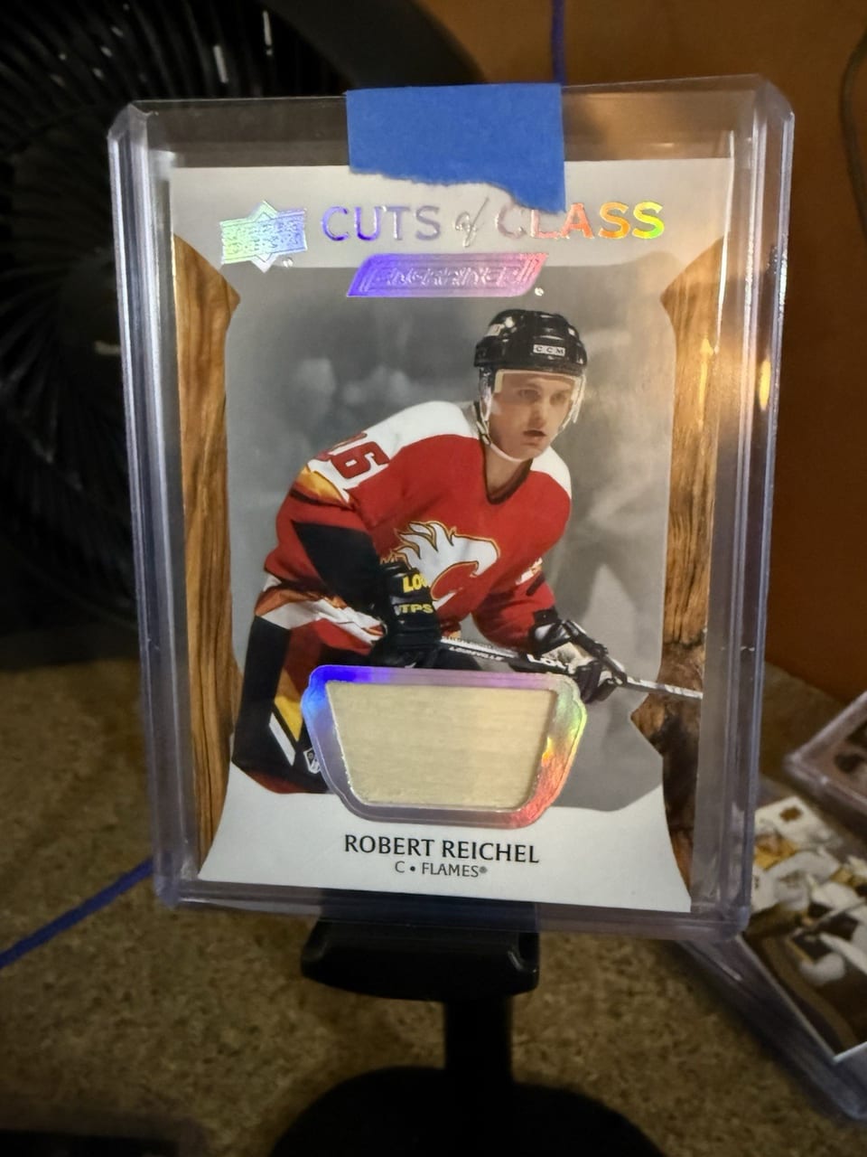 2024-25 Upper Deck Engrained Icons Cuts of Class Relics Robert Reichel #CC-RR card