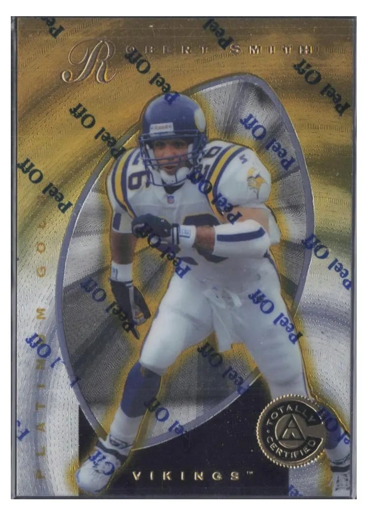 1997 Pinnacle Totally Certified Robert Smith #97 card