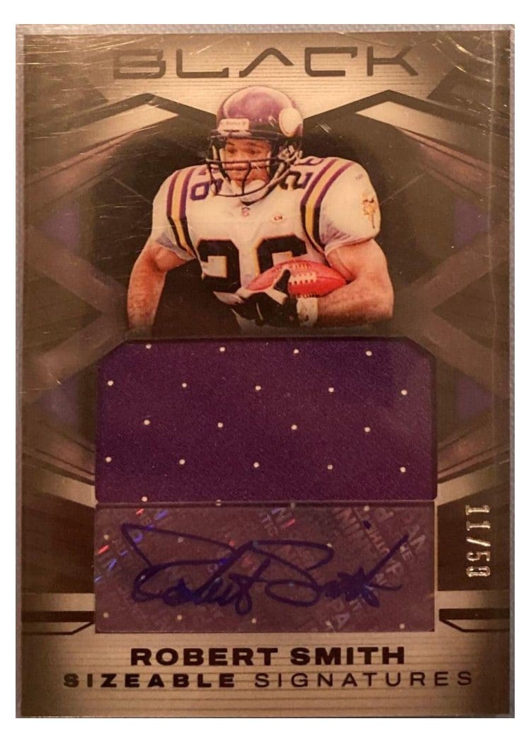 2022 Panini Black Sizeable Signatures Jersey Robert Smith #SSJ-RSM card