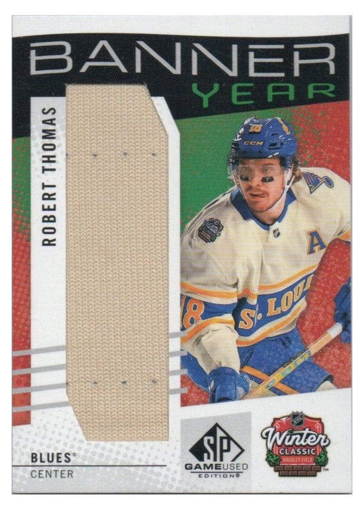 2025-26 SP Game Used 2025 Winter Classic Banner Year Relics Robert Thomas #BYWC-RT card