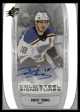 2025-26 SPx Cold Steel Signatures Robert Thomas #CS-RT card