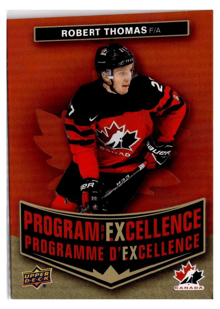 2025-26 Tim Hortons Team Canada Olympic Hockey Program of Excellence Robert Thomas #POE-8 card