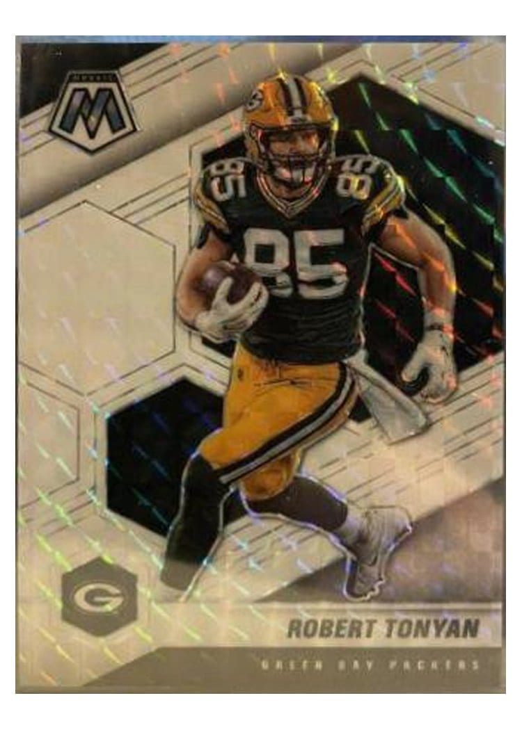 2021 Panini Mosaic Base Set Robert Tonyan White Mosaic #83 card