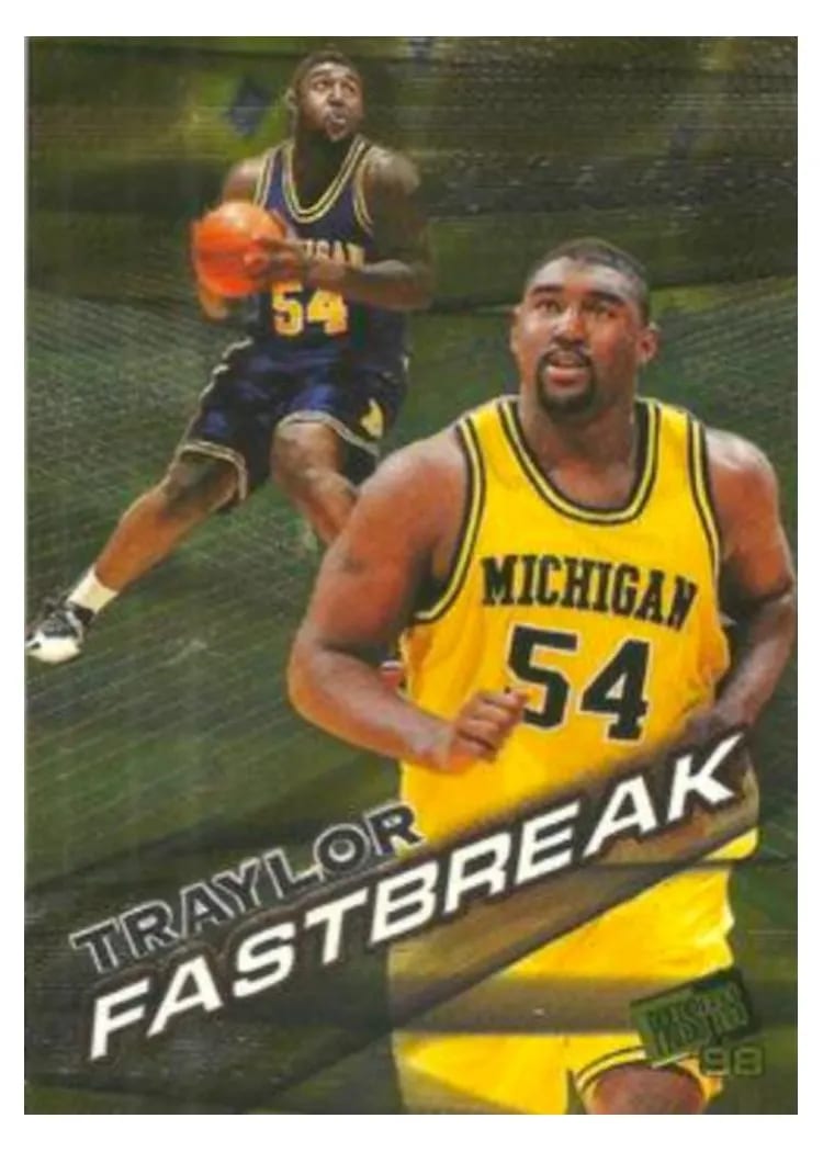 1998 Press Pass Fastbreak Robert Traylor #FB8 card