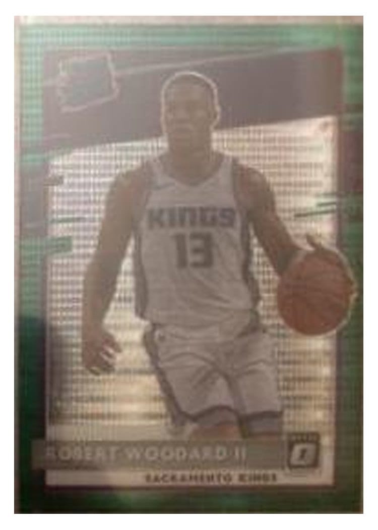 2020-21 Donruss Optic Base Set Robert Woodard II Green Pulsar #187 card