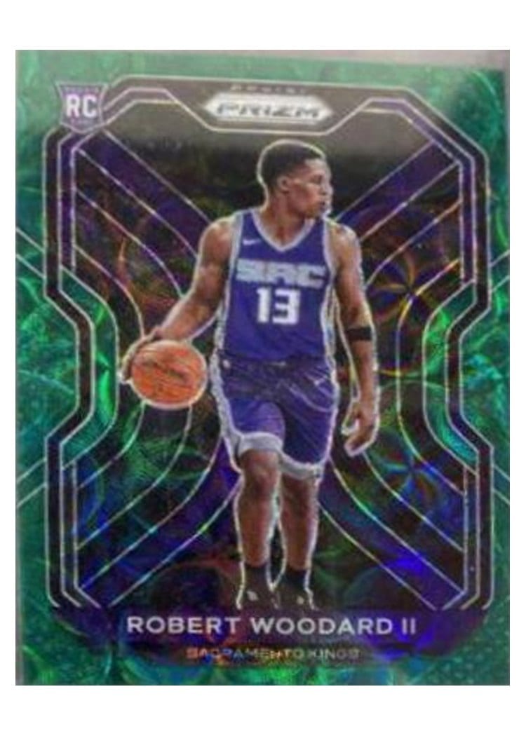 2020-21 Panini Prizm Base Set Robert Woodard II Choice Green Prizm #281 card