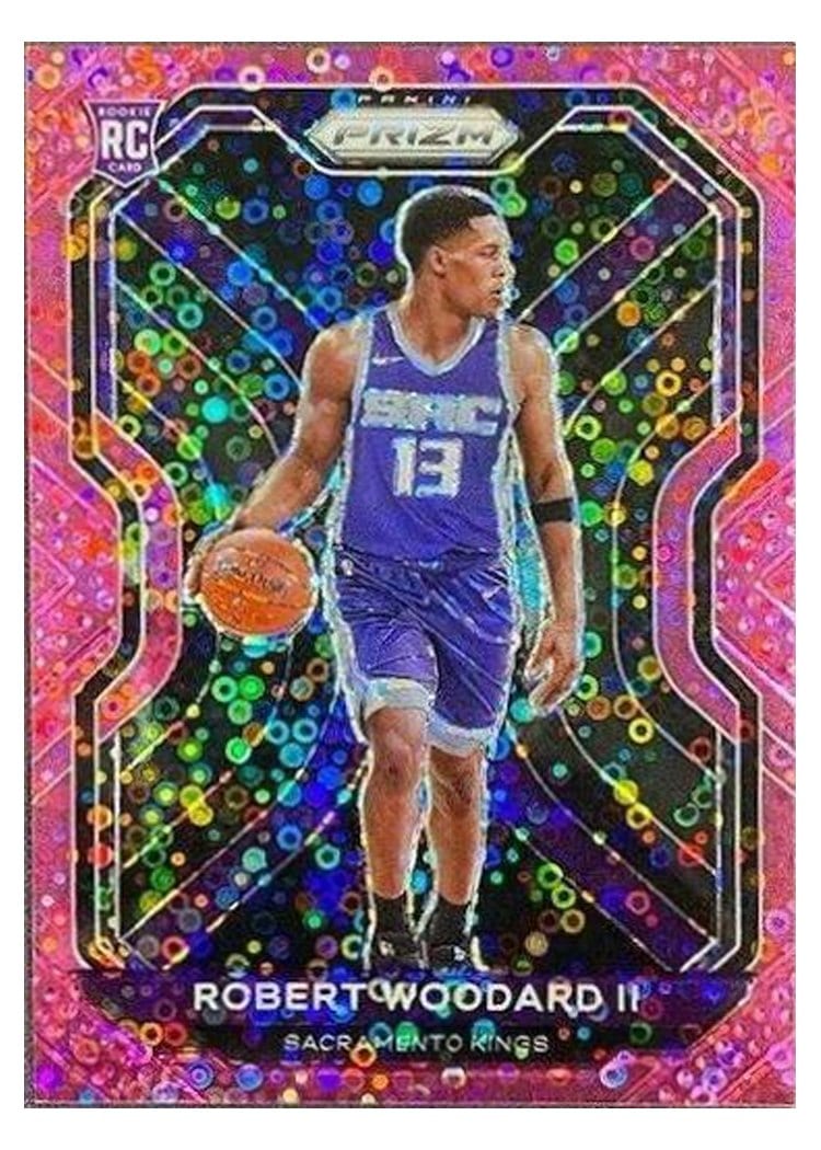 2020-21 Panini Prizm Base Set Robert Woodard II Fast Break Pink Prizm #281 card