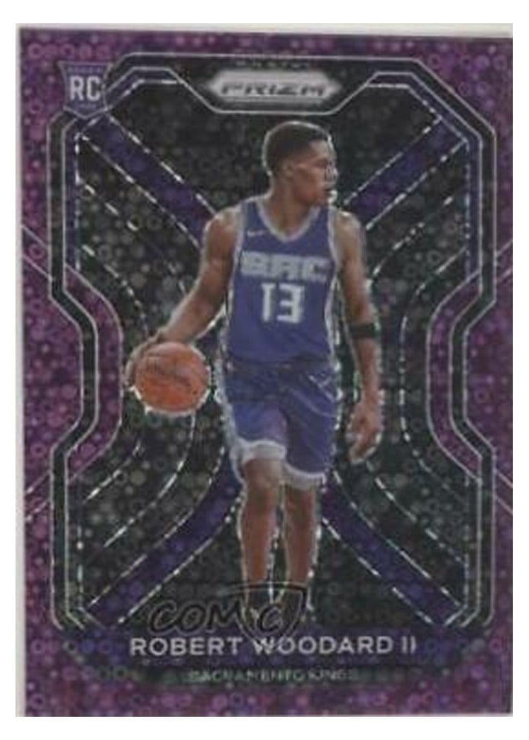 2020-21 Panini Prizm Base Set Robert Woodard II Fast Break Purple Prizm #281 card