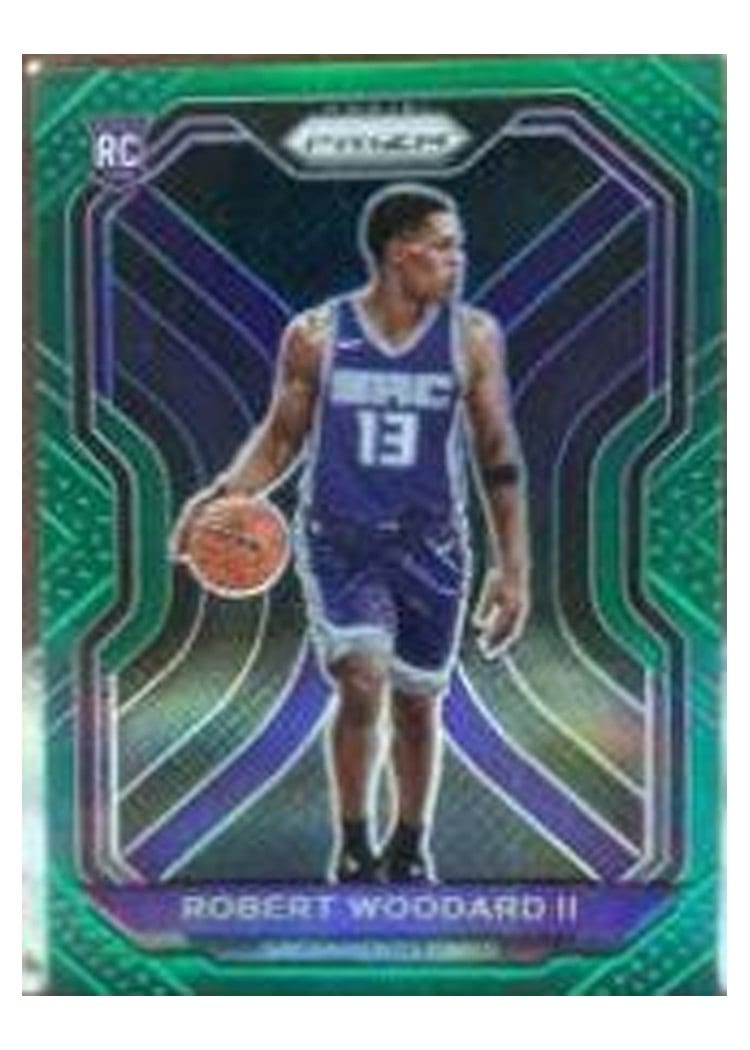 2020-21 Panini Prizm Base Set Robert Woodard II Green Prizm #281 card