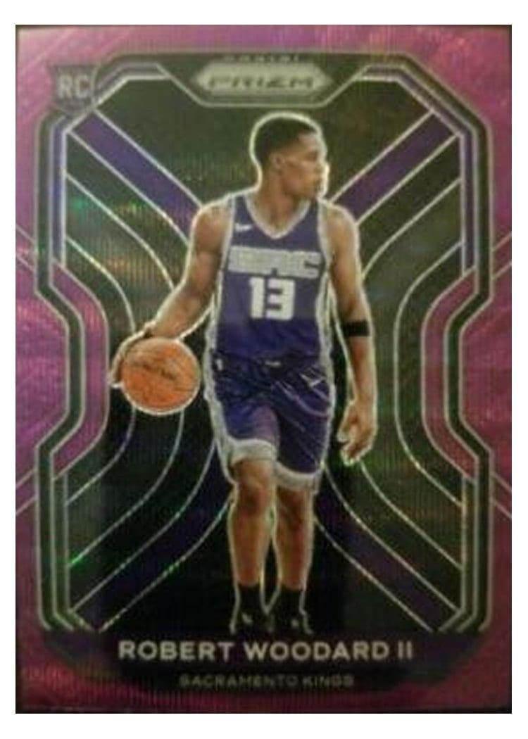 2020-21 Panini Prizm Base Set Robert Woodard II Purple Prizm #281 card