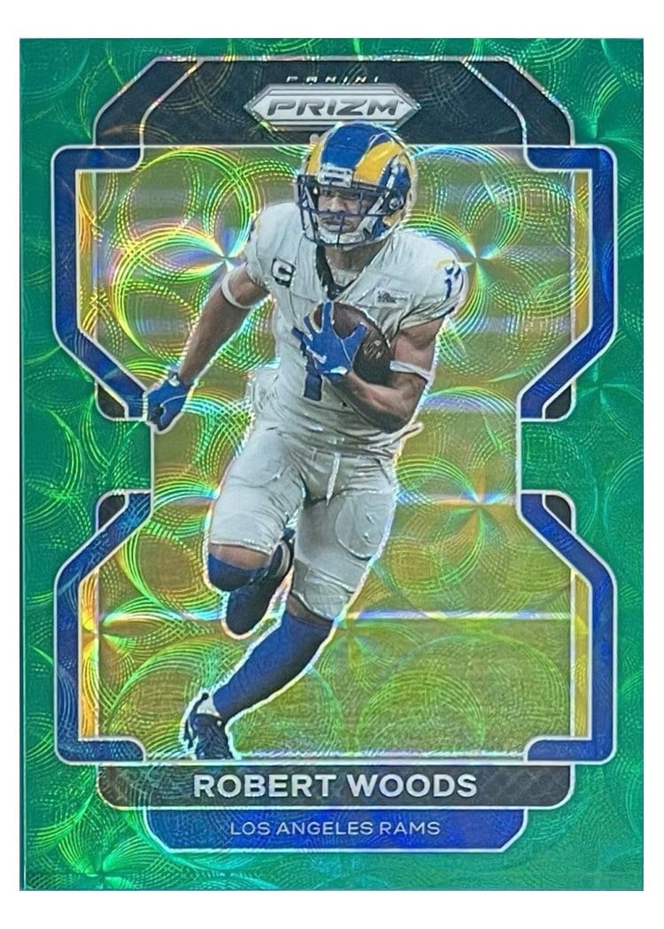 2021 Panini Prizm Base Set Robert Woods Green Scope Prizm #65 card