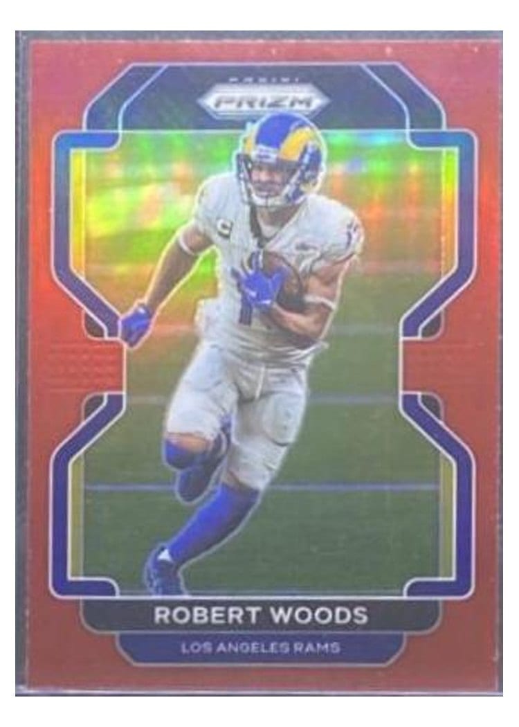 2021 Panini Prizm Base Set Robert Woods Red Shimmer #65 card