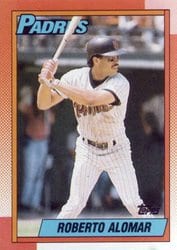 1990 Topps Base Set Roberto Alomar #517 card