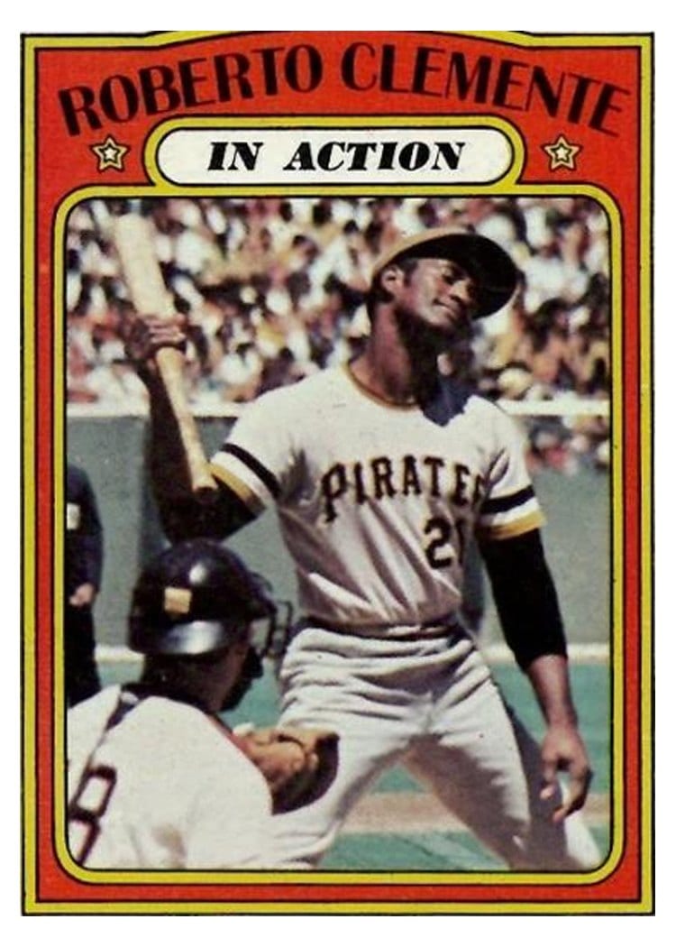 1972 Topps Roberto Clemente In Action #310 card