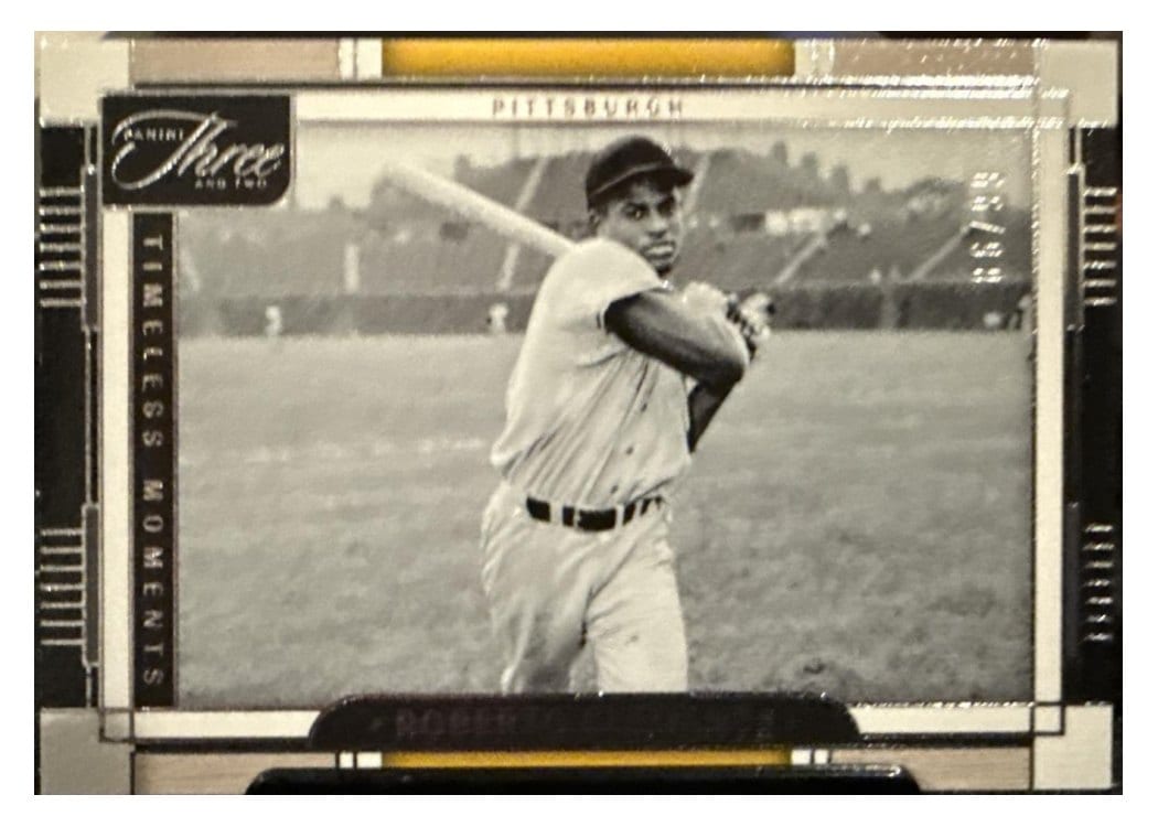2024 Panini Three and Two Timeless Moments Roberto Clemente #18 card