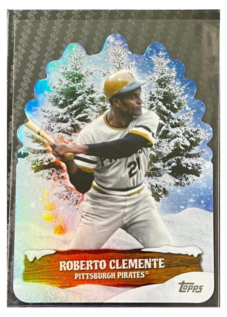 2024 Topps Holiday Evergreen Die Cuts Roberto Clemente #EG-15 card