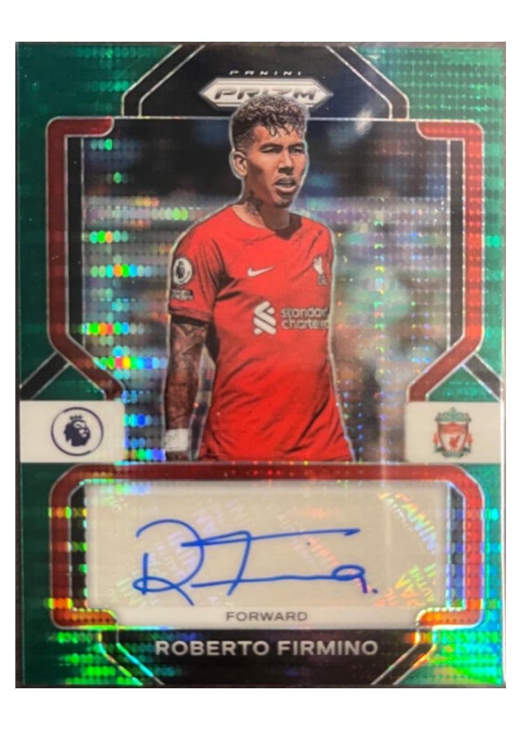 2022 Panini Prizm Premier League Signatures Roberto Firmino #S-RFI card