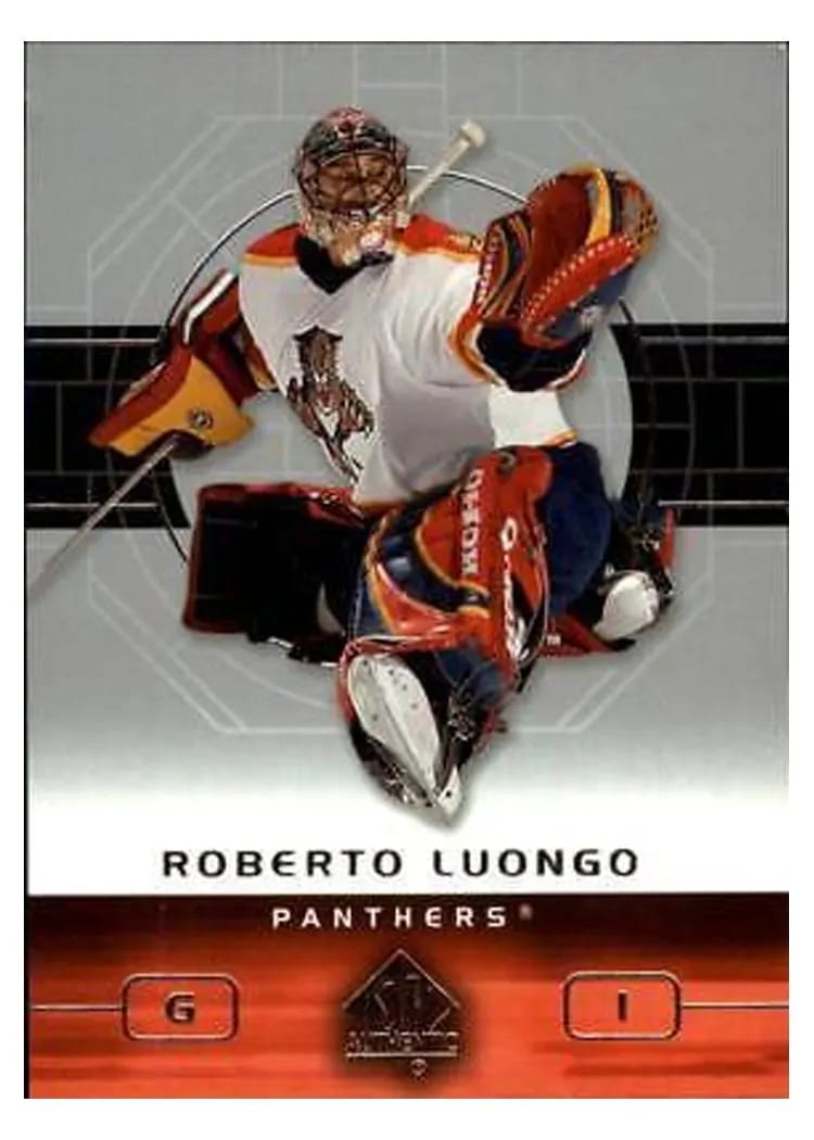 2002 SP Authentic Roberto Luongo #40 card