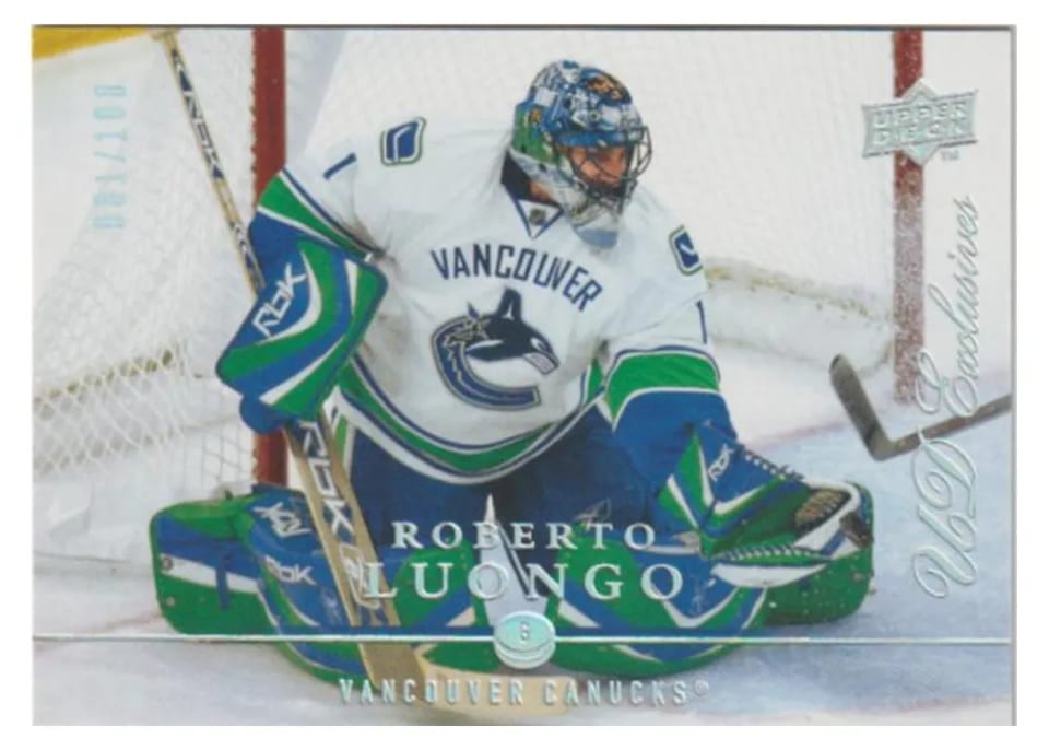 2008 Upper Deck Roberto Luongo #8 card
