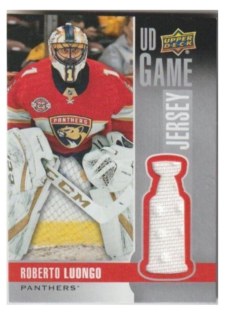 2019-20 Upper Deck UD Game Jersey Roberto Luongo #GJ-RL card
