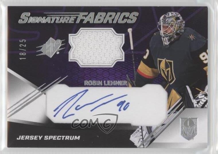 2022-23 SPx SPx Signature Fabrics Robin Lehner #SF-RL card