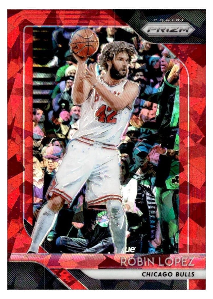 2018-19 Panini Prizm Base Set Robin Lopez Red Ice Prizm #120 card