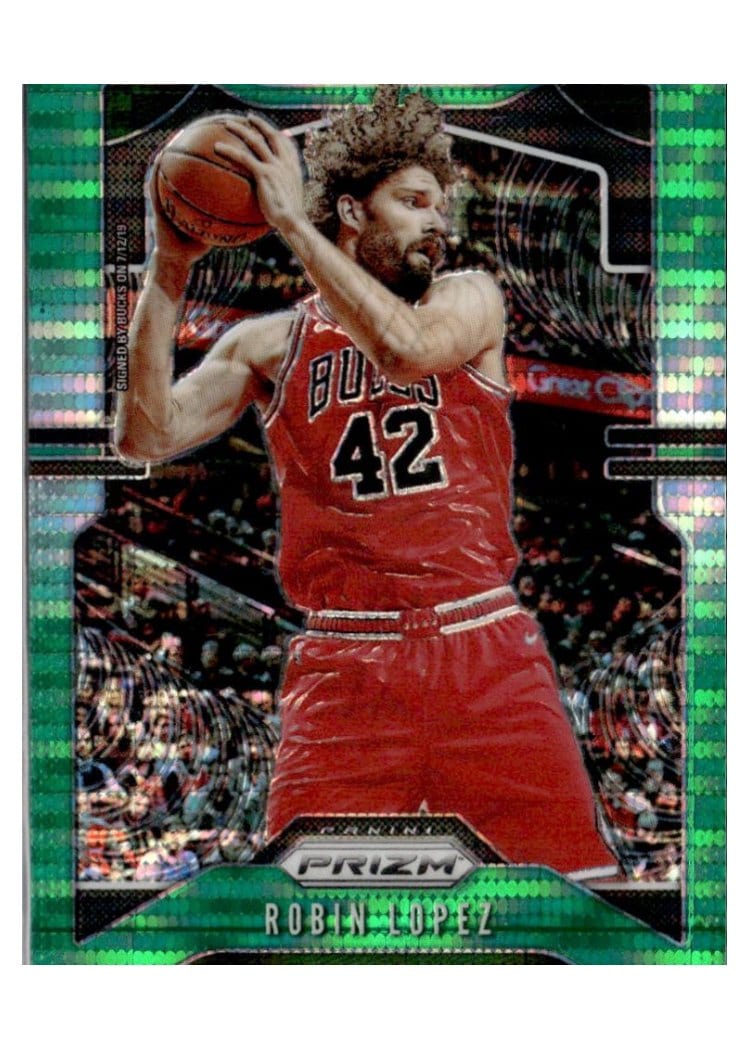 2019-20 Panini Prizm Base Set Robin Lopez Green Pulsar #206 card