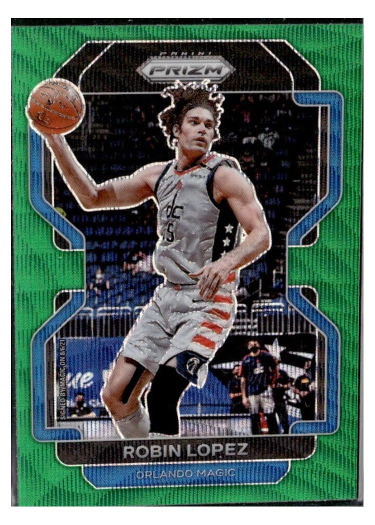 2021-22 Panini Prizm Base Set Robin Lopez Green Wave #34 card