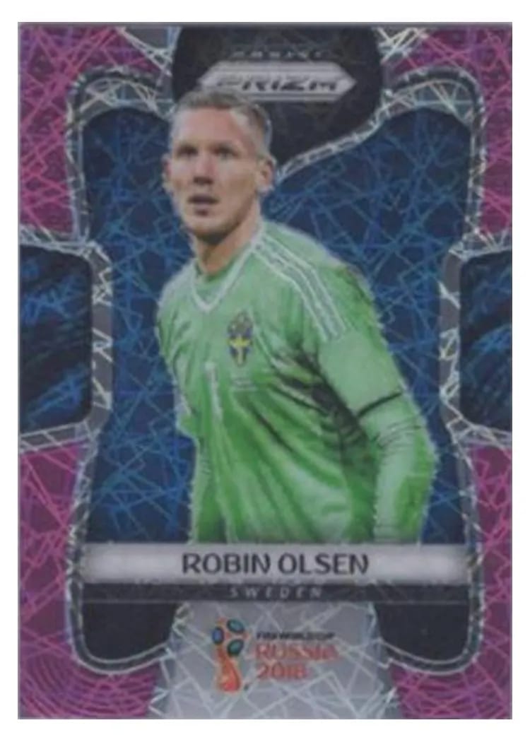 2018 Panini Prizm World Cup Robin Olsen Pink Lazer #239 card