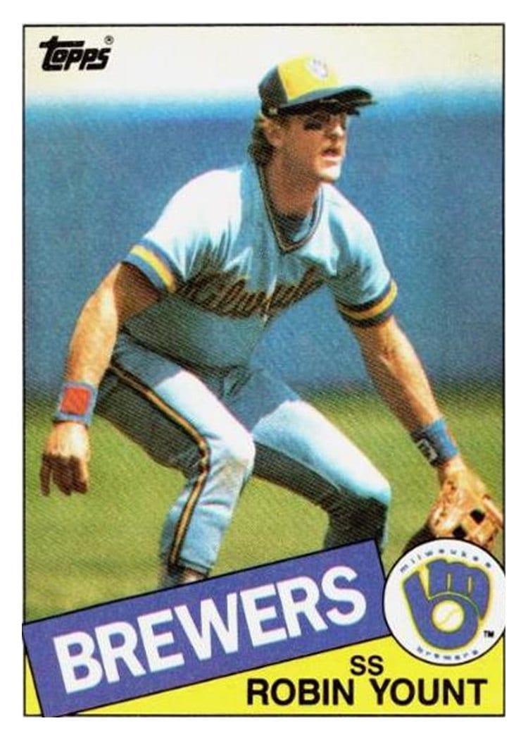 1985 Topps Robin Yount #340 card