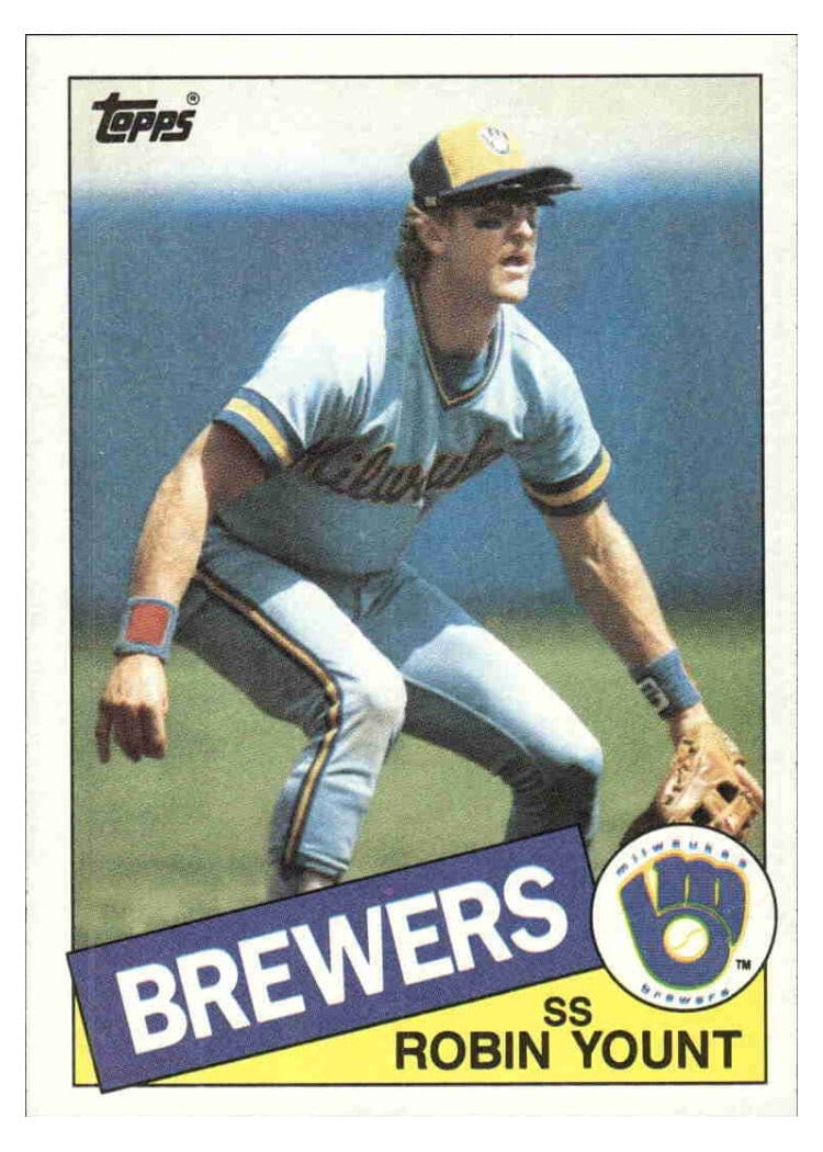 1985 Topps Base Set Robin Yount #340 card