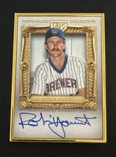 2024 Topps Gilded Collection Gold Frame Hall of Famers Autographs Robin Yount #HAFA-RY card