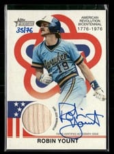 2025 Topps Heritage Bicentennial Autographed Relic Robin Yount #BAR-RY