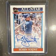 2026 Topps 1991 Topps Autographs Robin Yount #91A-RY card