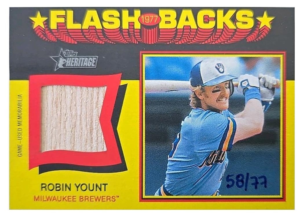 2026 Topps Heritage Flashback Relics Robin Yount #FBR-RY card