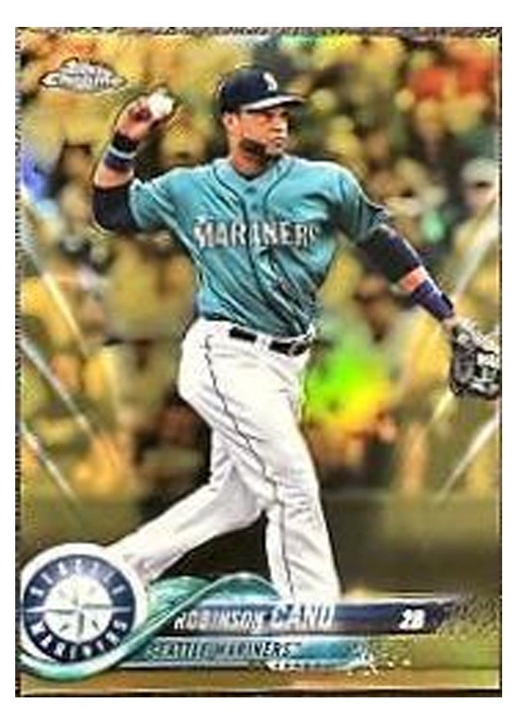 2018 Topps Chrome Base Set Robinson Cano #52 card