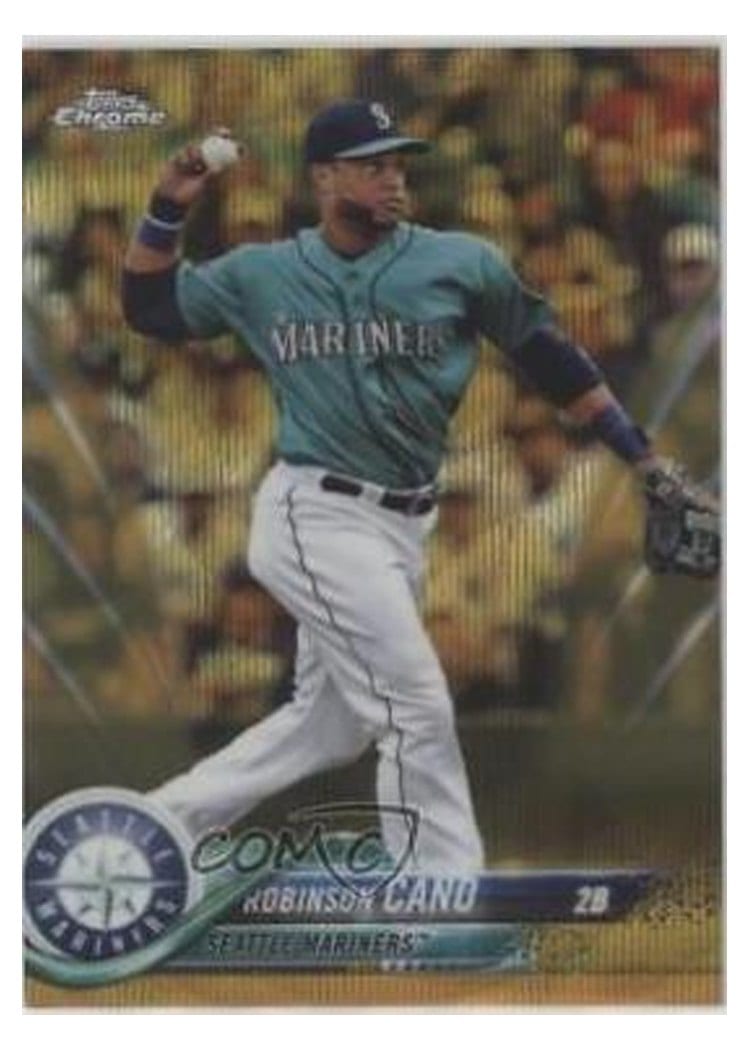 2018 Topps Chrome Base Set Robinson Cano #52 card