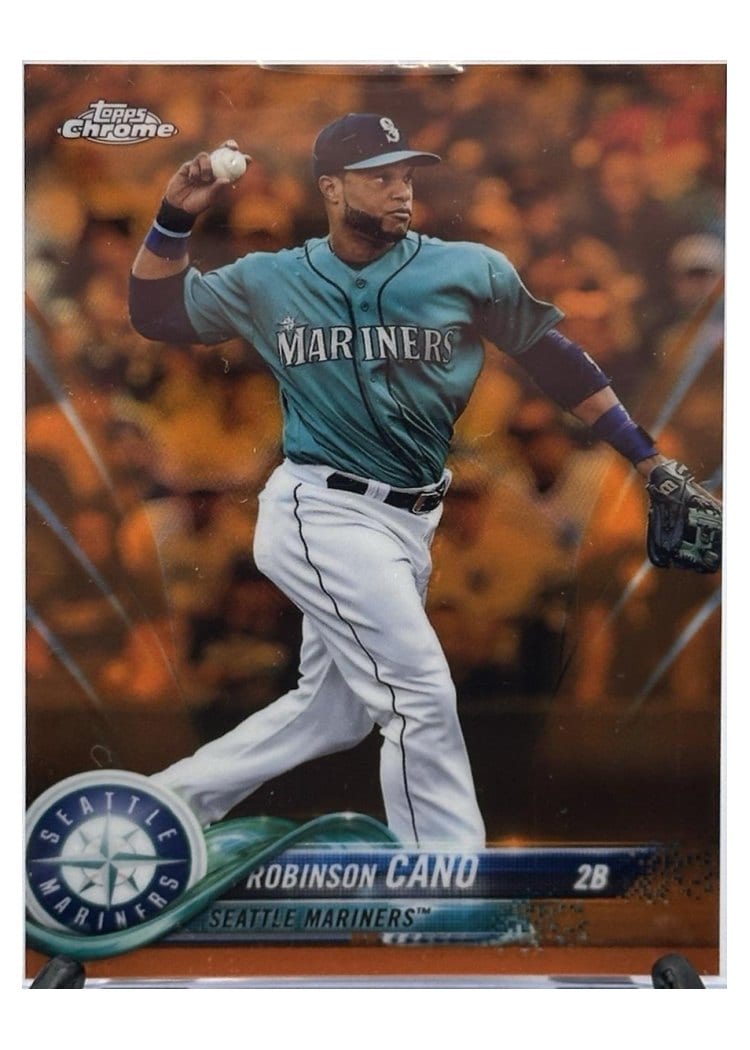 2018 Topps Chrome Base Set Robinson Cano #52 card