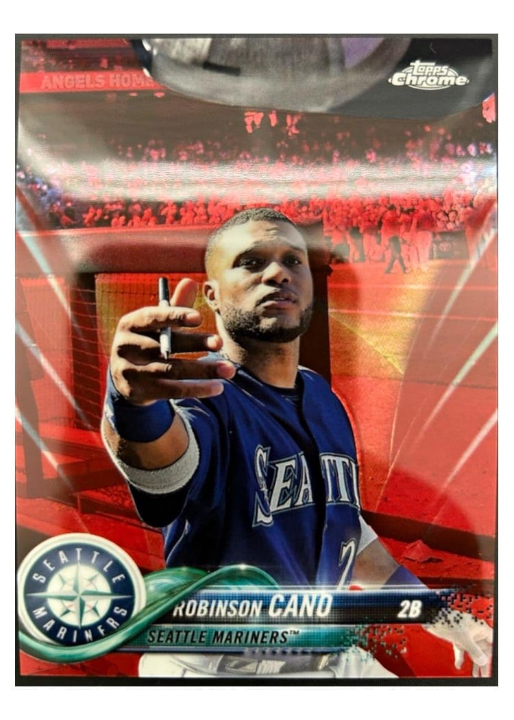 2018 Topps Chrome Base Set Robinson Cano #52 card