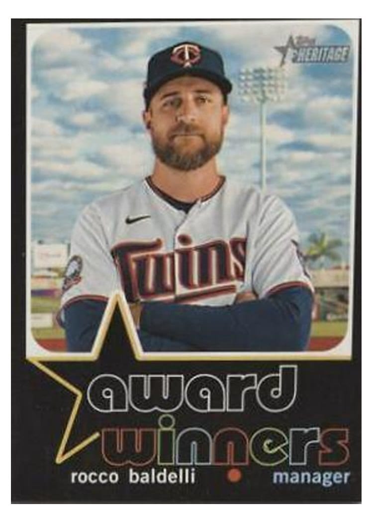 2020 Topps Heritage Award Winners Rocco Baldelli #AW-8 card