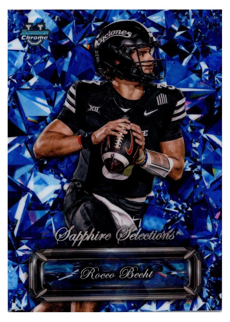 2025 Bowman University Chrome Sapphire Sapphire Selections Rocco Becht #SS-11 card