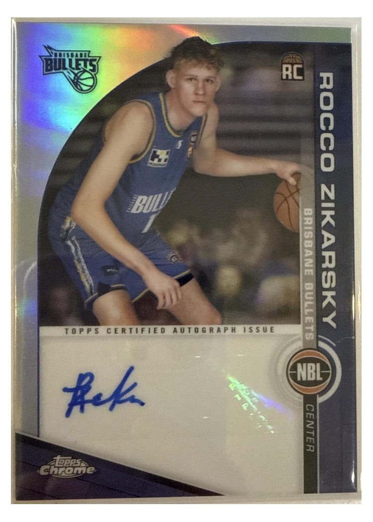 2023-24 Topps Chrome NBL NBL Autographs Rocco Zikarsky #A-RZ card