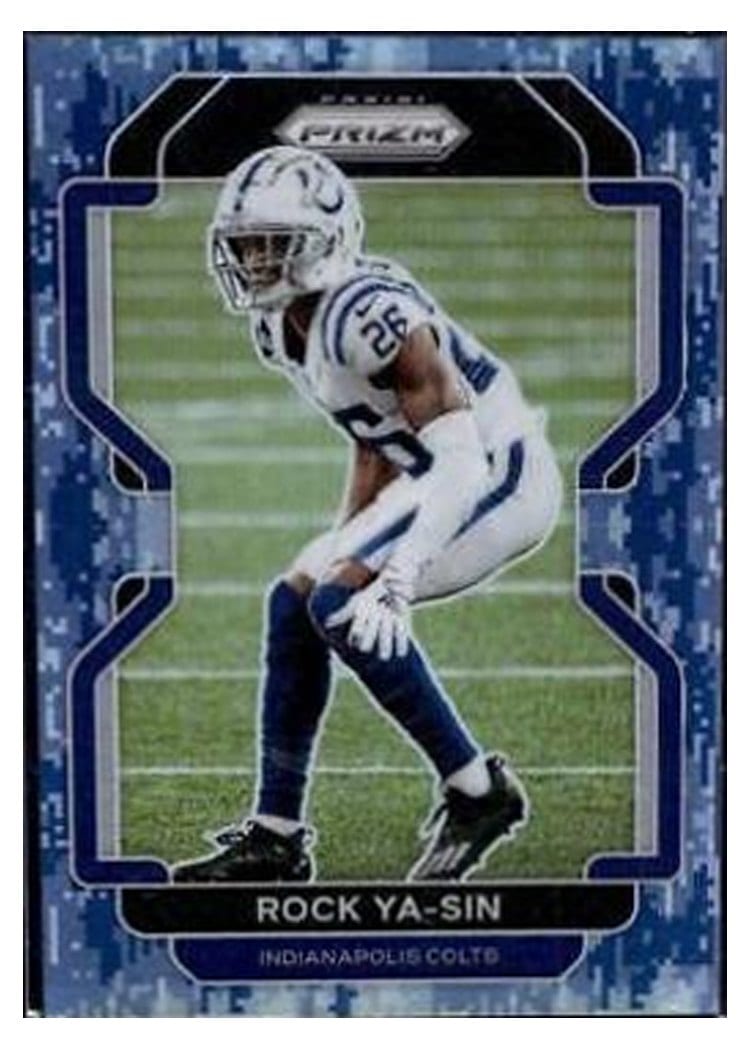 2021 Panini Prizm Base Set Rock Ya-Sin Navy Camo Prizm #28