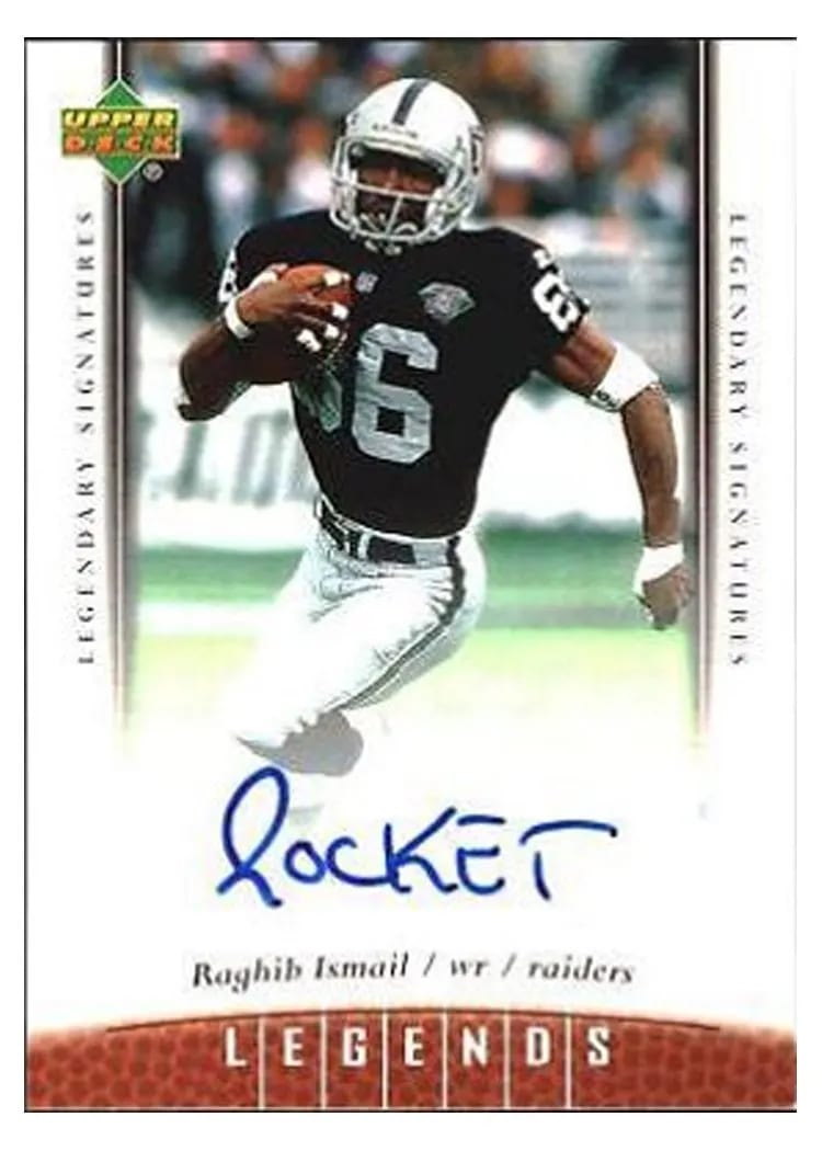2006 Upper Deck Legends Legendary Signatures Rocket Ismail #47 card